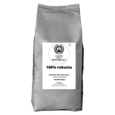 caffe' in grani miscela 100% robusta caffè della repubblica 1 kg