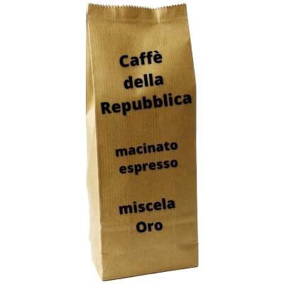 caffè macinato espresso oro caffè della repubblica 250 gr