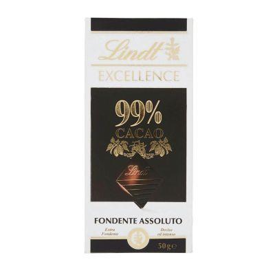 tavoletta lindt cioccolato fondente extra 99% excellence 50 gr