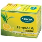 Viropa tè verde e limone bio 15 filtri te e tisane senza glutine